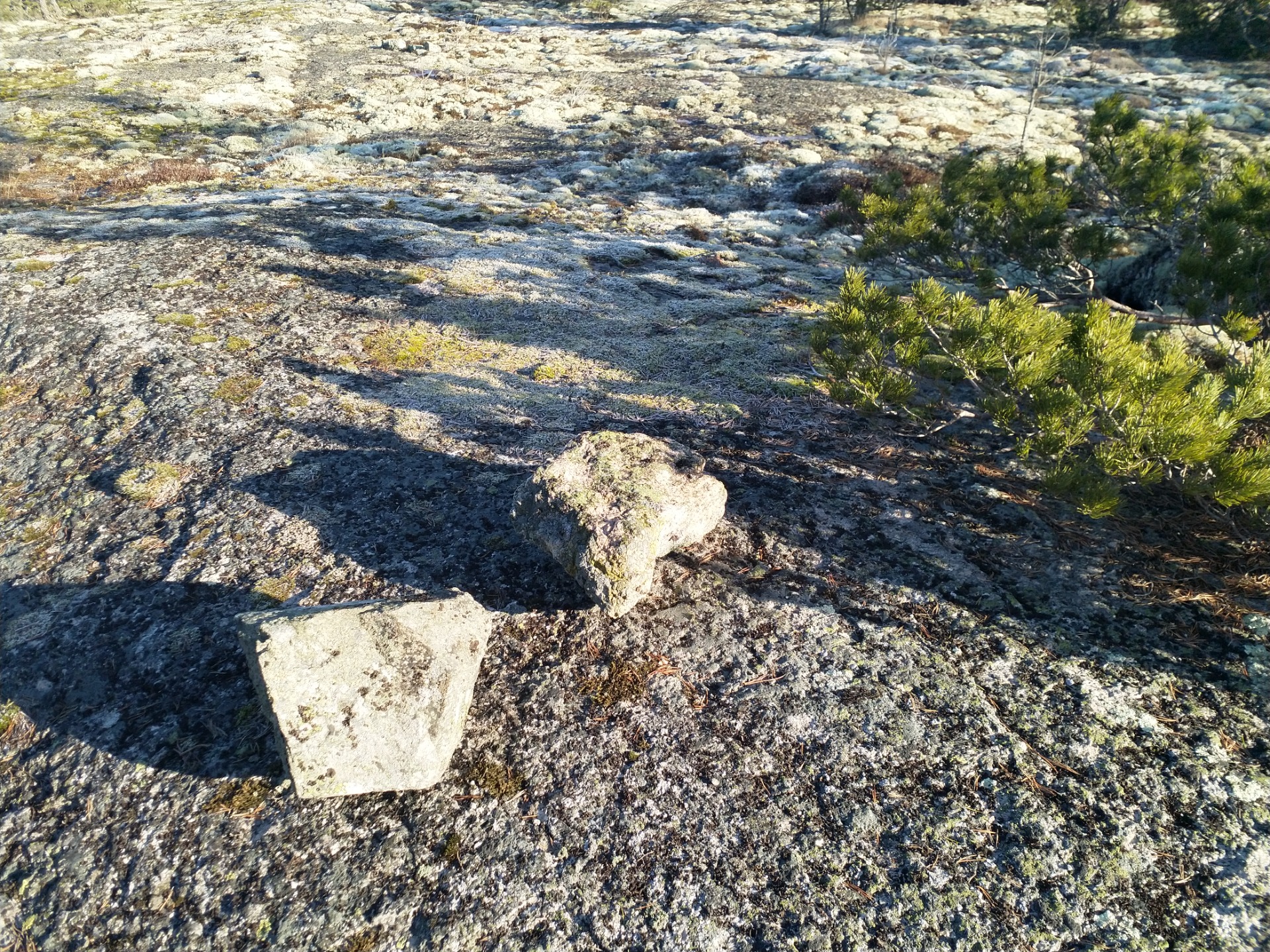 OIkeanpuoleinen kivi toimi taukokivenäni.